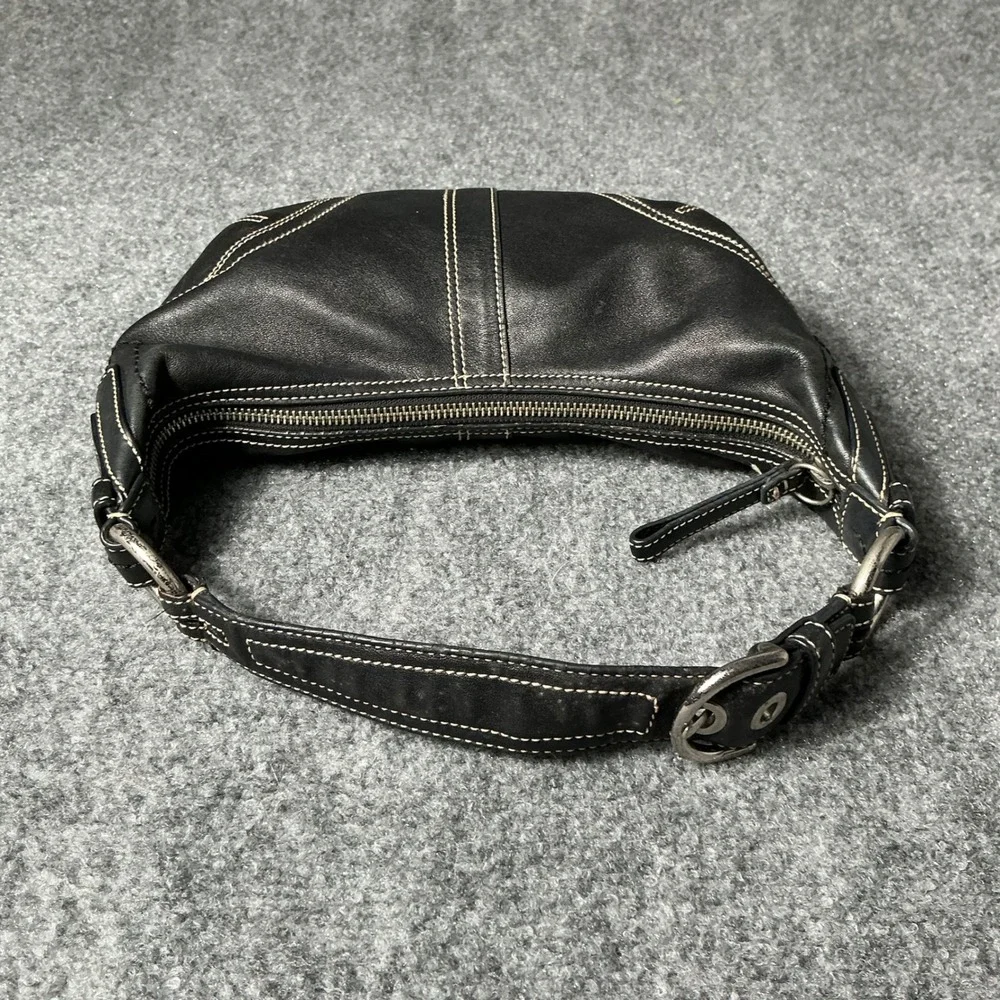Vintage Coach Hobo 2006 Black Leather Shoulder Bag 10030